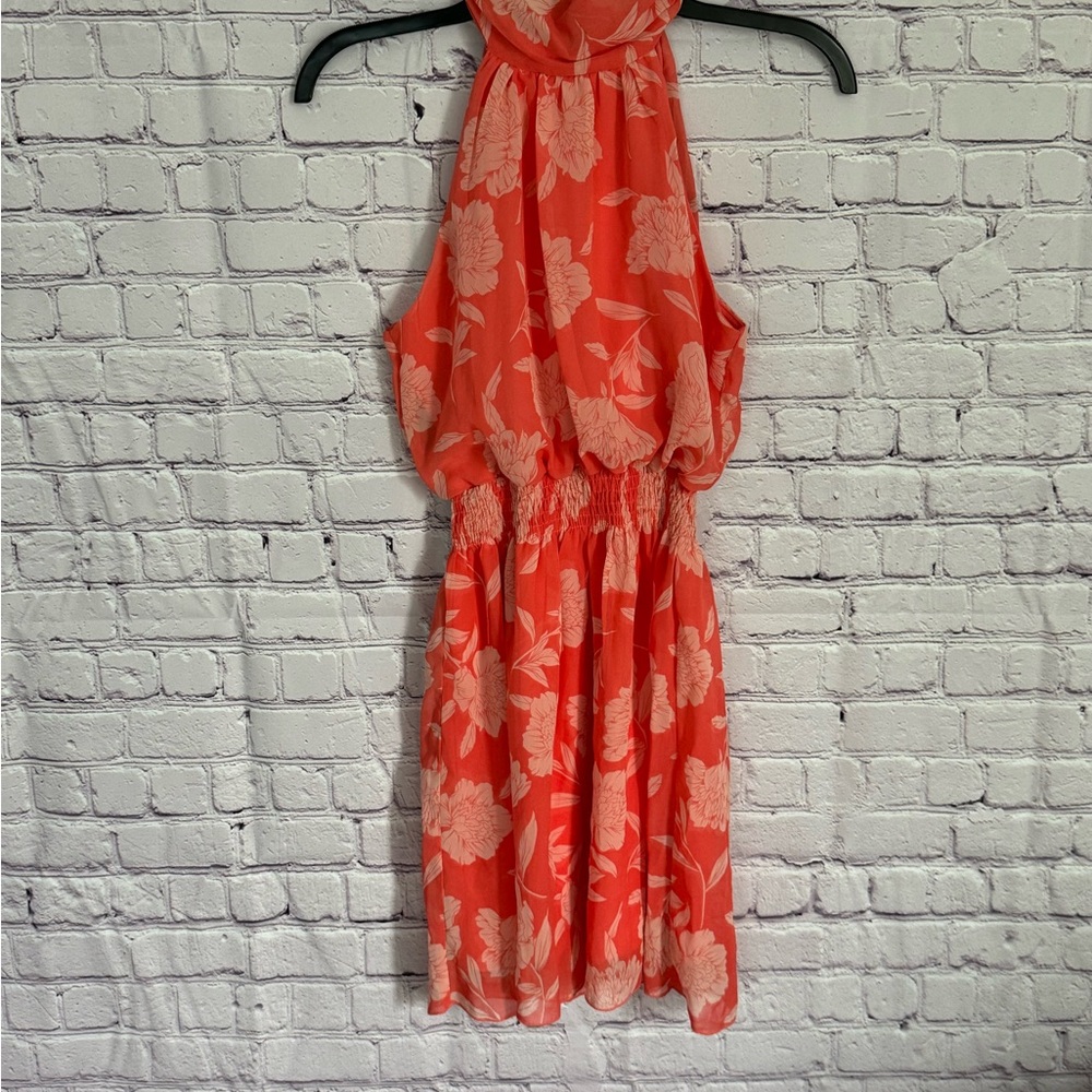 Sweet Storm Coral and White Floral Dress